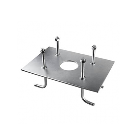 Plaque de fondation avec agrafes