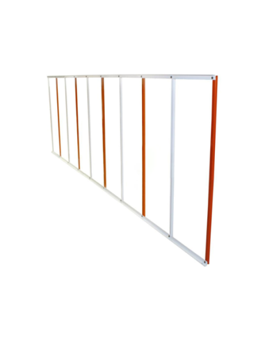 Rastrillera de aluminio de 2 metros