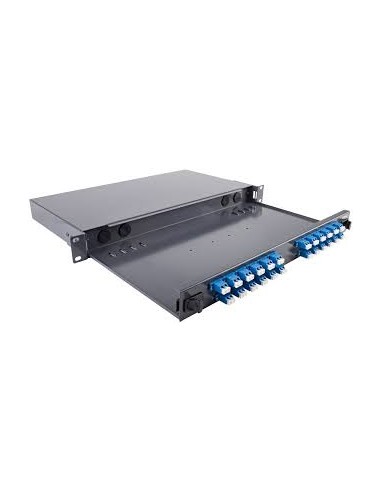 Panneau MMC 1U vide pour 24 SC simplex / LC duplex MMC