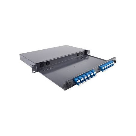 Panneau MMC 1U vide pour 24 SC simplex / LC duplex MMC
