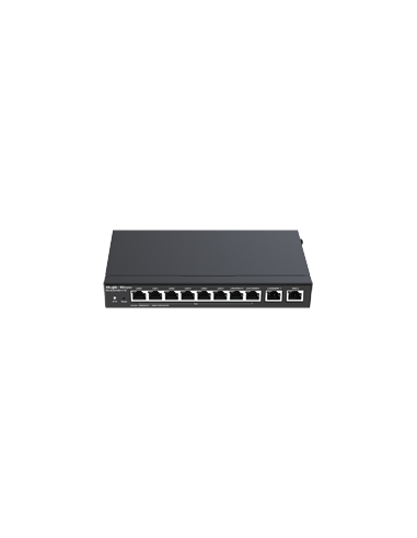 Reyee Router PoE Cloud | 8 Puertos PoE+ (110W) | 9 LAN + 1 WAN | 1500 Mbps | VPN IPSec, L2TP, PPTP, OpenVPN