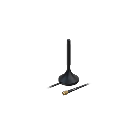 Teltonika Antena Magnética WiFi | 2400-2500 MHz | RP-SMA Macho | 50 Ohm | Cable RG174 de 3m