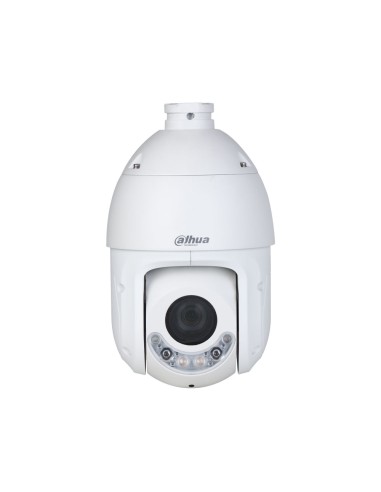 Domo PTZ IP Dahua WizSense con Disuasión Activa | 4MP, Zoom 25X, IR 100m | Detección Facial, SMD, Autotracking | PoE+
