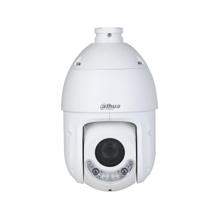 Domo PTZ IP Dahua WizSense con Disuasión Activa | 4MP, Zoom 25X, IR 100m | Detección Facial, SMD, Autotracking | PoE+