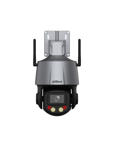 Domo PTZ WiFi Dahua WizSense con Disuasión Activa | 4MP, Zoom 5X, IR 50m, Luz Blanca 30m | Detección Perimetral, SMD | IP66