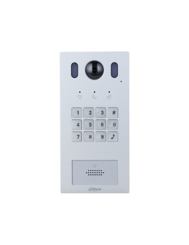 Station d'interphone vidéo IP 2 fils extérieure avec caméra 2 MP, Mifare IK08 IP65 PoE