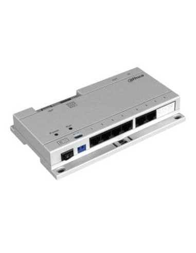 Switch PoE 6 puertos para VTO y VTH Dahua, 24 Vdc no incluye fuente