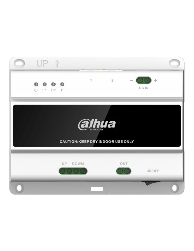 Switch PoE 10 puertos 2-hilos para VTO Dahua, 48Vdc no incluye fuente