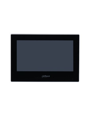 Monitor Interior 7" de Superficie para Videoportero IP WiFi PoE 6E 1S Alarma Negro