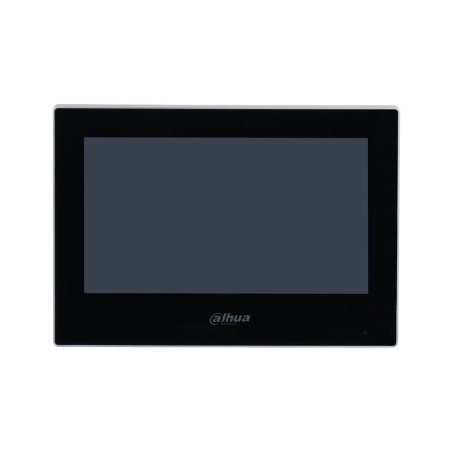 Monitor Interior 7" de Superficie para Videoportero IP WiFi PoE 6E 1S Alarma Negro