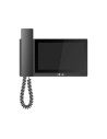 Moniteur intérieur 7 pouces à montage en surface pour interphone vidéo IP, écran tactile, PoE, carte SD, alarme 6E 1S, noir
