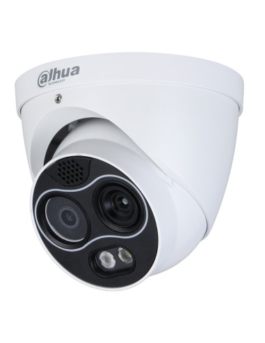 Domo Térmico IP DUAL 256*192 2mm + 4M 2mm IP67 12V PoE