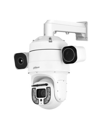Domo PTZ Híbrido IP Térmico 400*300 25mm + 4M 5.5248mm 45x IR250m IP66 AUDIO E/S AI