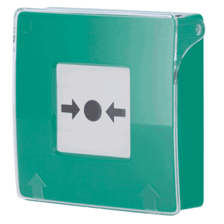 Botón manual de alarma de incendio verde Inalámbrico 868 MHz Jeweller
