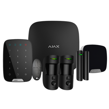 Kit Alarma Ajax Hub 2 Grado 2 | PIRCAM, Teclado, Sirena, Mando