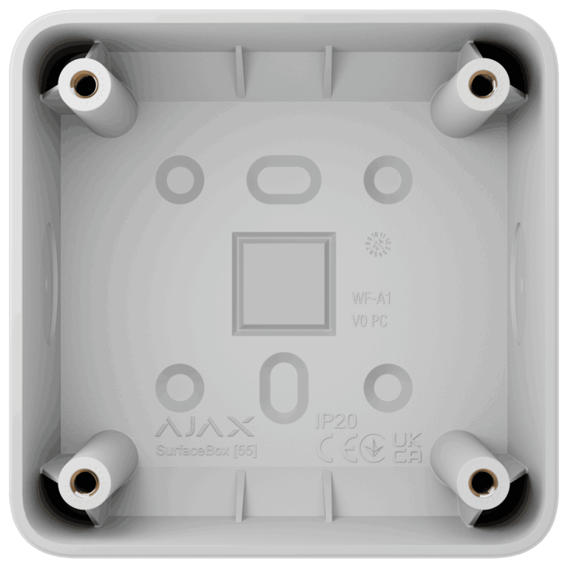 Boîtier de montage pour un appareil. Usage intérieur.