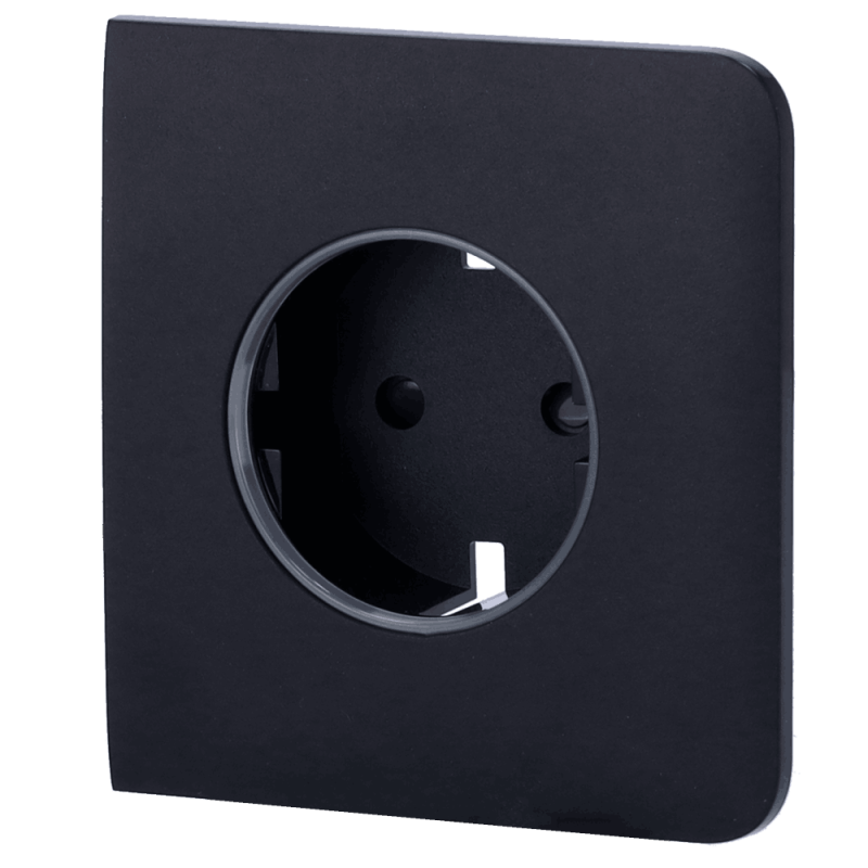 Cache latéral pour prise intelligente de type F