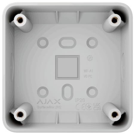 Boîtier de montage pour un appareil. Usage intérieur.