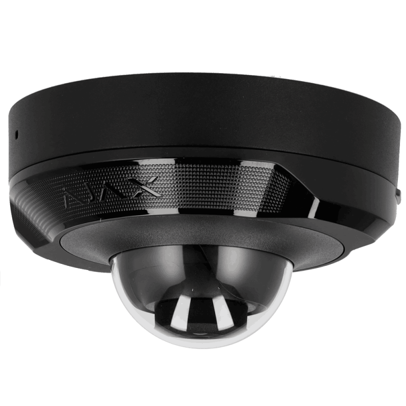 Cámara IP Ajax 8 MP | PoE, IA, MicroSD, IR 15 m, Negro, 4 mm