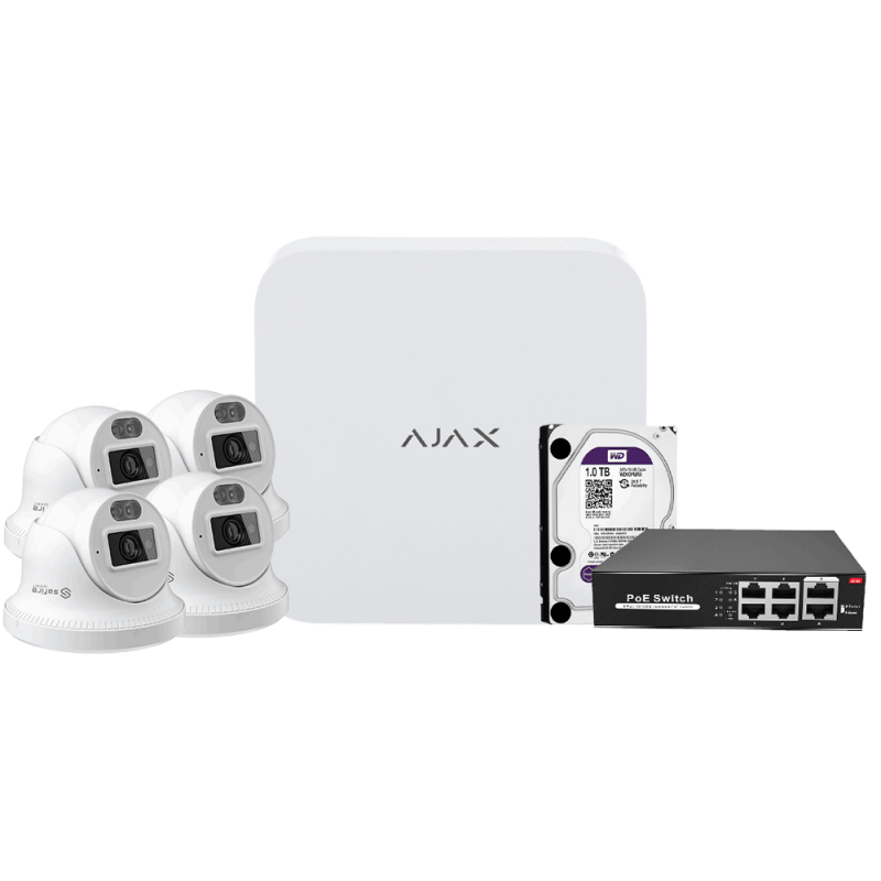 Kit de vidéosurveillance Ajax Vision Pro 4K | Sécurité avancée et résolution 4K