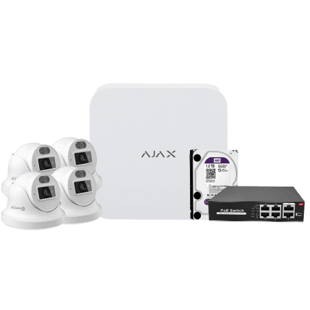 Kit de Videovigilancia Ajax Vision Pro 4K | Seguridad Avanzada y Resolución 4K