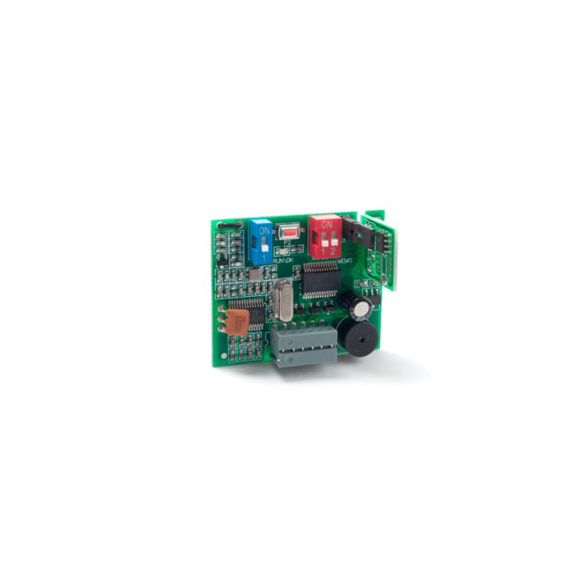 Receptor código fijo y código cambiante con 2 canales programable con lógica de funcionamiento monoestable.