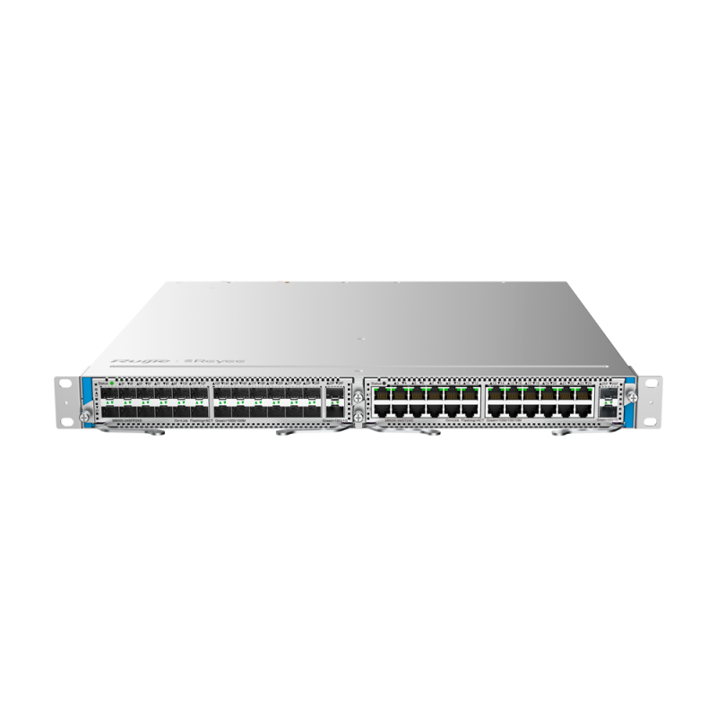 Switch modulaire Reyee L3 | 2 emplacements d'extension (1U) | Jusqu'à 48 ports GE / 48 ports SFP GE / 4 ports SFP+ | VLAN, isola