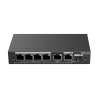 Reyee Switch PoE Cloud | 4 Puertos PoE+ (30W por Puerto, 54W Máx.) + 2 RJ45 + 1 SFP Combo | VLAN, Port Isolation, Loop Detection