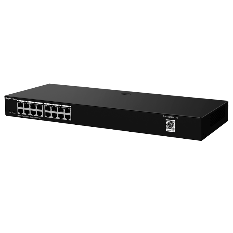 Reyee Switch Cloud | 24 Puertos Gigabit RJ45 | Plug  Play | VLAN, Port Isolation, Loop Detection, Port Speed Limit