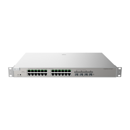 Switch Reyee Cloud Layer 2 | 24 ports RJ45 Gigabit + 4 ports SFP Gigabit | VLAN, isolation des ports, STP/RSTP, ACL, QoS, LACP, 