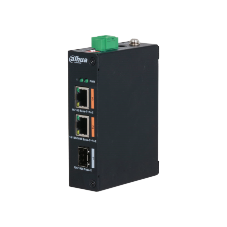 Switch Dahua no gestionable 2 PoE + 1 SFP