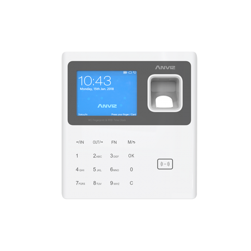 Lecteur biométrique de pointage Anviz | Wi-Fi, empreinte digitale et RFID