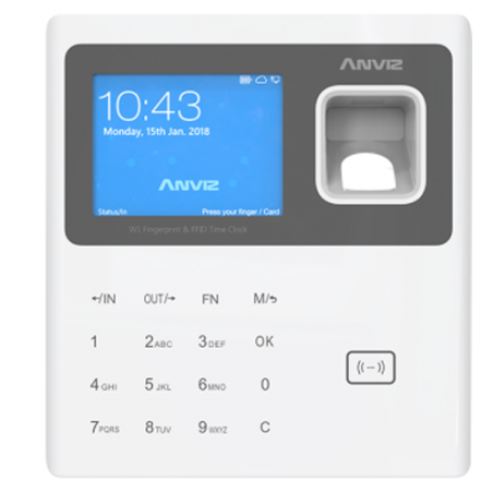 Lector Biométrico Anviz de Control de Presencia | WiFi, Huella y RFID