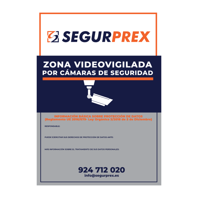 Cartel disuasorio de videovigilancia