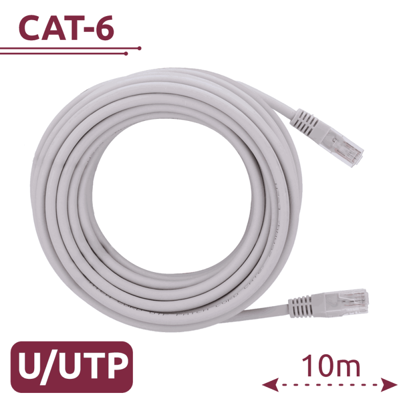 Câble UTP Cat 6 RJ45 – 10 m – Blanc
