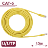 Cable UTP Cat 6 RJ45 – 30 m – Color Amarillo