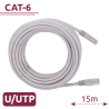 Cable UTP Cat 6 RJ45 – 15 m – Color Blanco