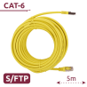 Cable SFTP Cat 6A RJ45 – 5 m – Color Amarillo