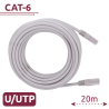 Câble UTP Cat 6 RJ45 – 20 m – Blanc