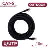 Cable UTP Cat 6 Exterior 10 m RJ45 – Negro