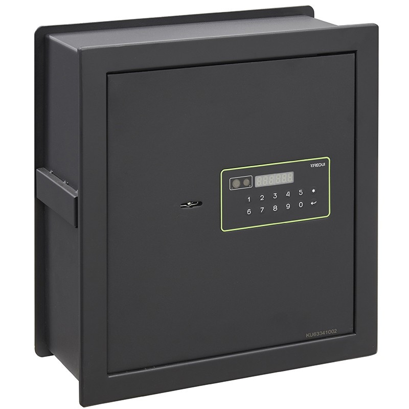 Caja fuerte de acero con fondo regulable y luz LED