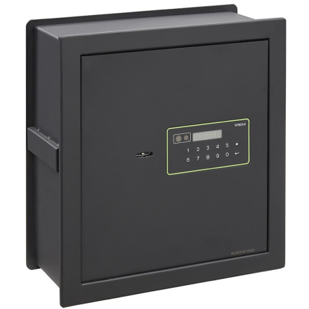 Caja fuerte de acero con fondo regulable y luz LED