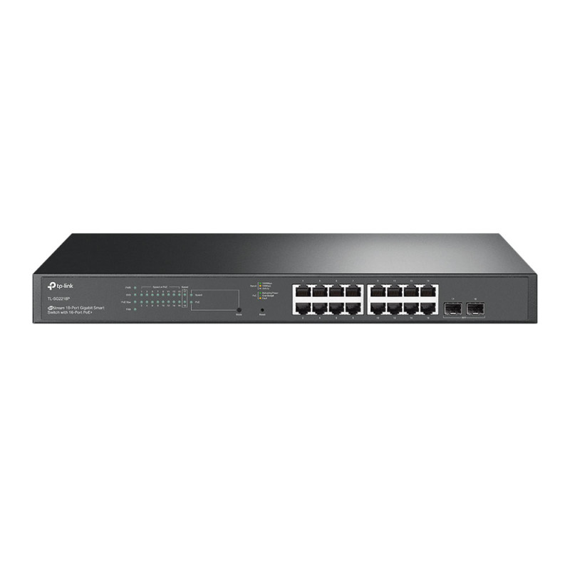Switch L2+ 16 Puertos PoE+ y 2 SFP | Red Gigabit Pro