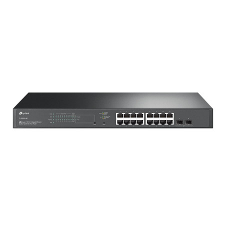 Switch L2+ 16 Puertos PoE+ y 2 SFP | Red Gigabit Pro