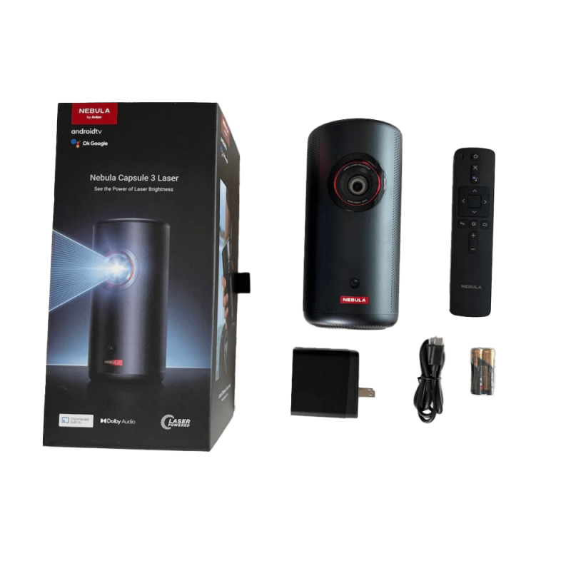 Nebula Anker Air 720p | Projecteur portable Google TV Noir