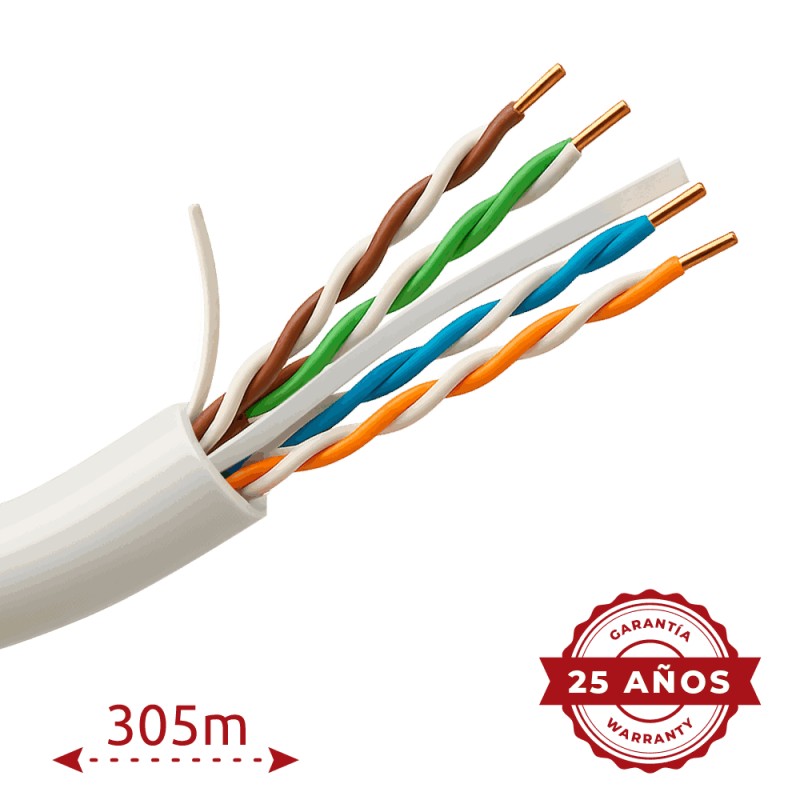 Uniview cable UTP Categoría 6A Conductor OFC,100% cobre