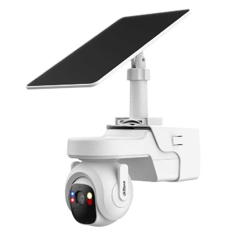 Caméra IP PT 4M H265 LED20m/IR30m 3.6mm IP66 PIR MIC/haut-parleur 4G AI + panneau solaire