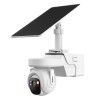 Caméra IP PT 4M H265 LED20m/IR30m 3.6mm IP66 PIR MIC/haut-parleur 4G AI + panneau solaire