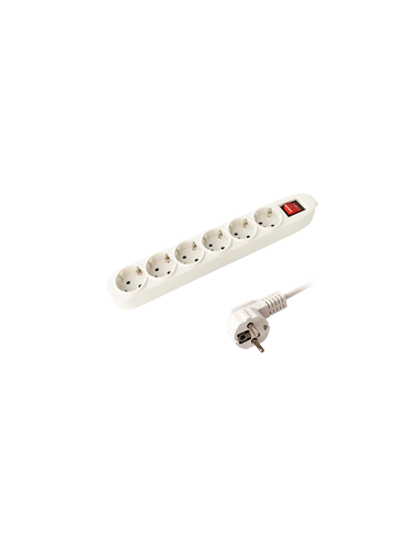 Prise de courant multiple avec 6 prises jusqu'à 250 V CA / 16 A max.