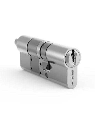 Cylindre d'embrayage double Gerda compatible avec Tedee PRO. Comprend 3 clés.